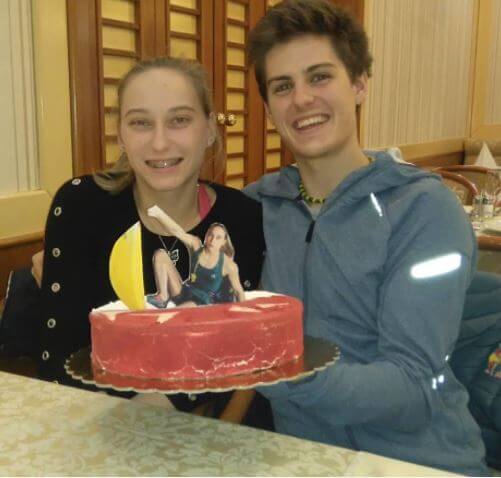 Darja Garnbret daughter Janja Garnbret with her boyfriend Domen Skofic.